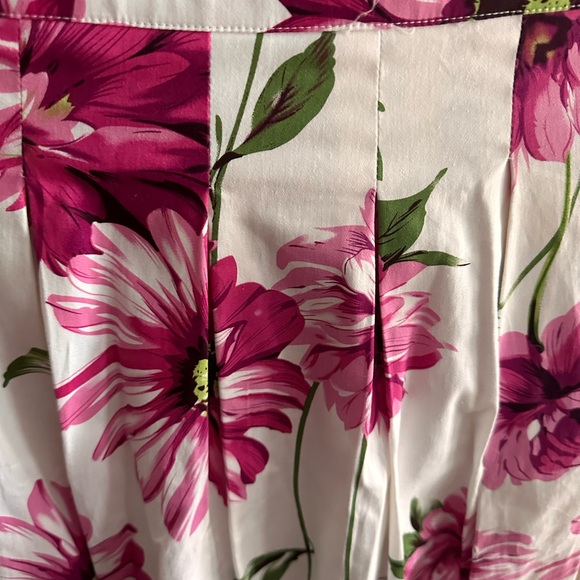 Roz & Ali Pink Floral A-Line Skirt - Picture 4 of 11